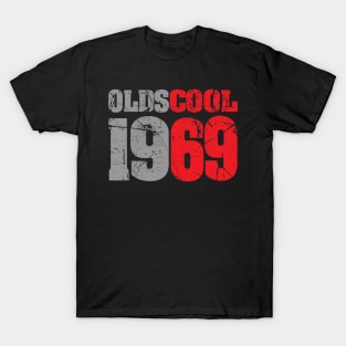 'Oldscool 1969 Pun' Funny 50th Birthday Vintage Gift T-Shirt